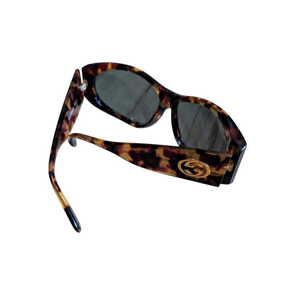Gucci Sunglasses Tortoise Oversized Vintage 90s Y2K - Picture 3 of 16